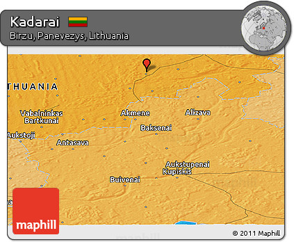 Political Panoramic Map of Kadarai