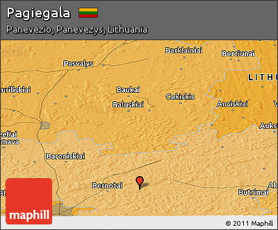 Political Panoramic Map of Pagiegala