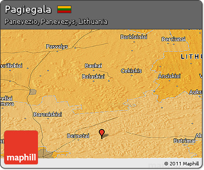 Political Panoramic Map of Pagiegala