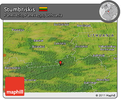 Satellite Panoramic Map of Stumbriškis