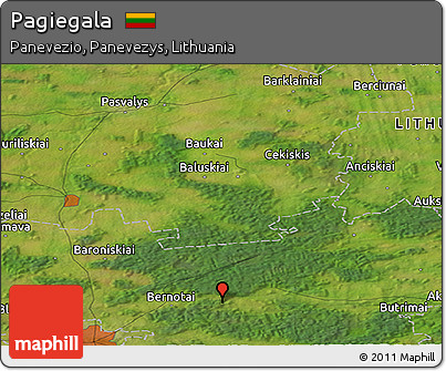 Satellite Panoramic Map of Pagiegala