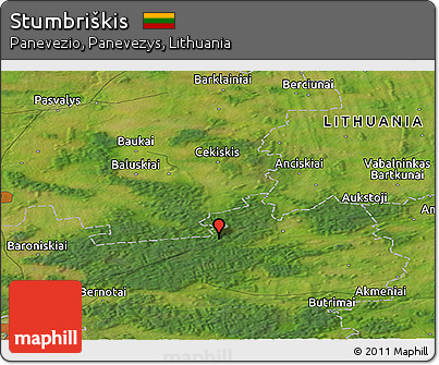 Satellite Panoramic Map of Stumbriškis