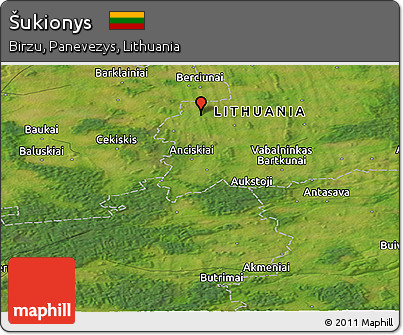 Satellite Panoramic Map of Šukionys