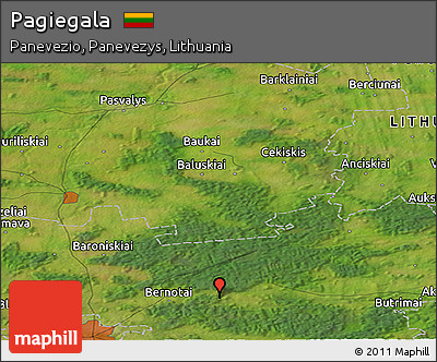 Satellite Panoramic Map of Pagiegala