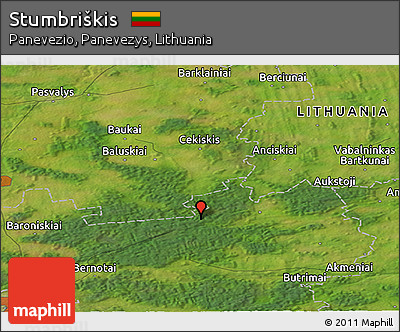Satellite Panoramic Map of Stumbriškis