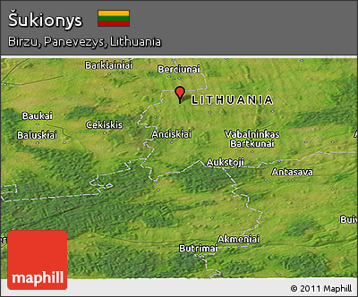 Satellite Panoramic Map of Šukionys