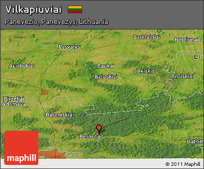 Satellite Panoramic Map of Vilkapiuviai