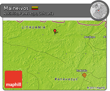 Physical 3D Map of Maineivos