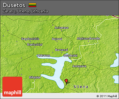 Physical 3D Map of Dusetos