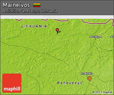 Physical 3D Map of Maineivos