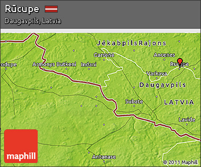 Physical 3D Map of Rūcupe
