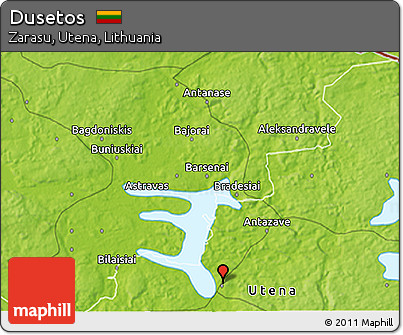 Physical 3D Map of Dusetos