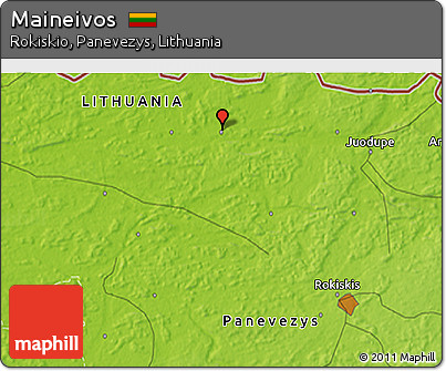 Physical 3D Map of Maineivos