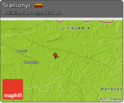 Physical 3D Map of Stanionys