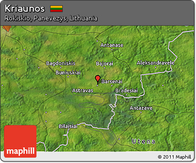 Satellite 3D Map of Kriaunos