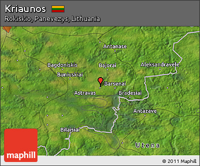 Satellite 3D Map of Kriaunos