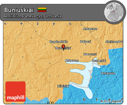 Political Map of Buniuškiai