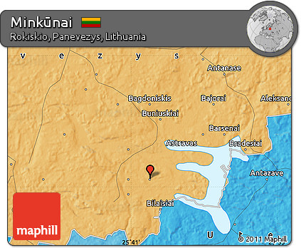 Political Map of Minkūnai