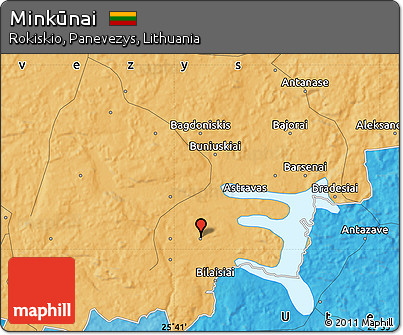 Political Map of Minkūnai