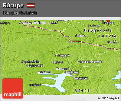 Physical Panoramic Map of Rūcupe