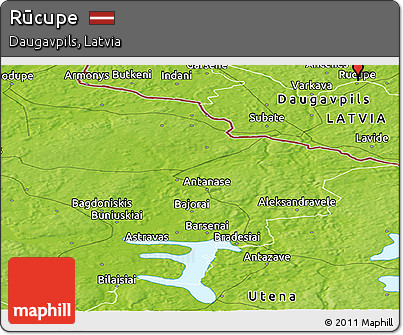 Physical Panoramic Map of Rūcupe