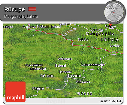 Satellite Panoramic Map of Rūcupe