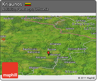 Satellite Panoramic Map of Kriaunos