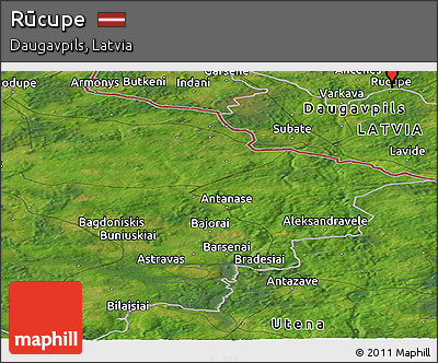 Satellite Panoramic Map of Rūcupe