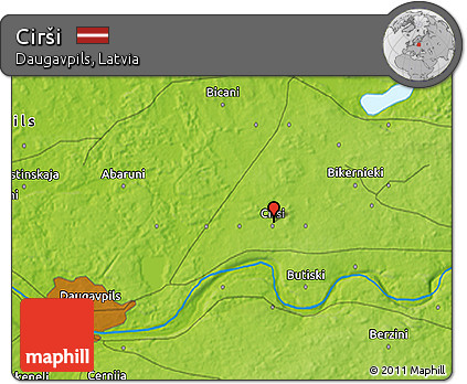 Physical 3D Map of Cirši