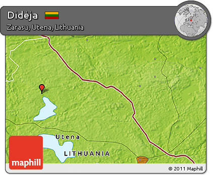 Physical 3D Map of Didėja