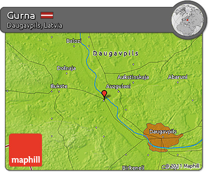 Physical 3D Map of Gurna