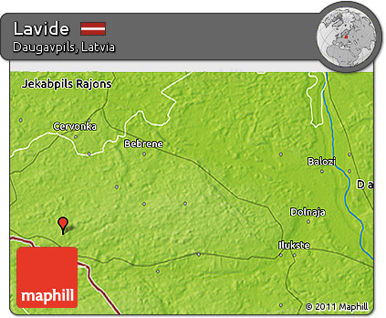 Physical 3D Map of Lavide