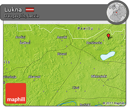 Physical 3D Map of Lukna