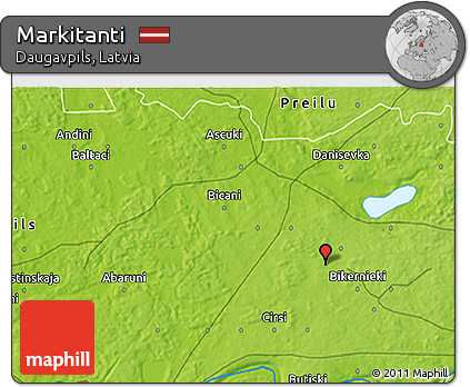 Physical 3D Map of Markitanti