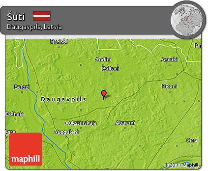 Physical 3D Map of Šuti