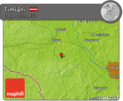 Physical 3D Map of Timšāni
