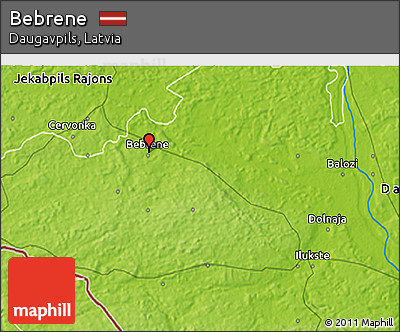 Physical 3D Map of Bebrene