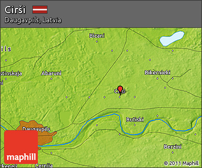 Physical 3D Map of Cirši