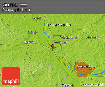 Physical 3D Map of Gurna