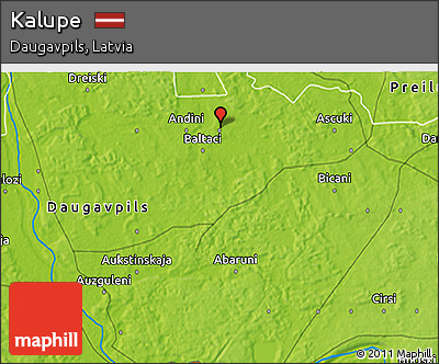 Physical 3D Map of Kalupe