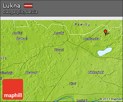 Physical 3D Map of Lukna