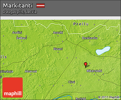 Physical 3D Map of Markitanti