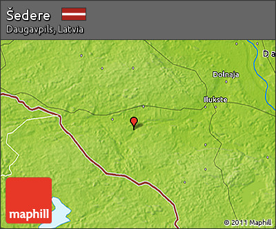 Physical 3D Map of Šedere