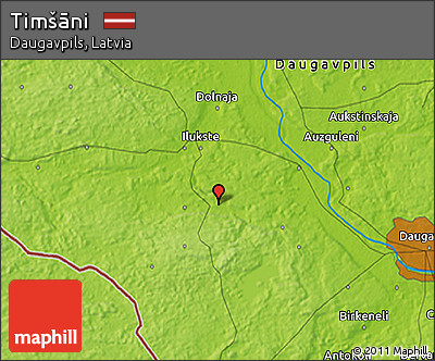 Physical 3D Map of Timšāni