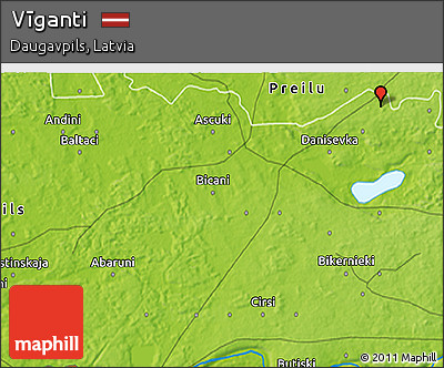 Physical 3D Map of Vīganti