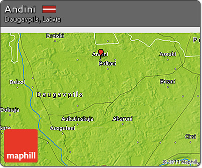 Physical 3D Map of Andini