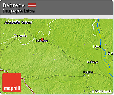 Physical 3D Map of Bebrene