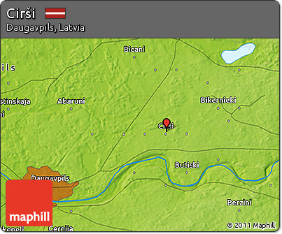 Physical 3D Map of Cirši