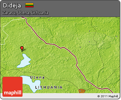 Physical 3D Map of Didėja