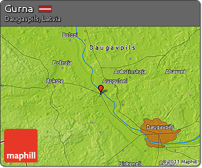 Physical 3D Map of Gurna